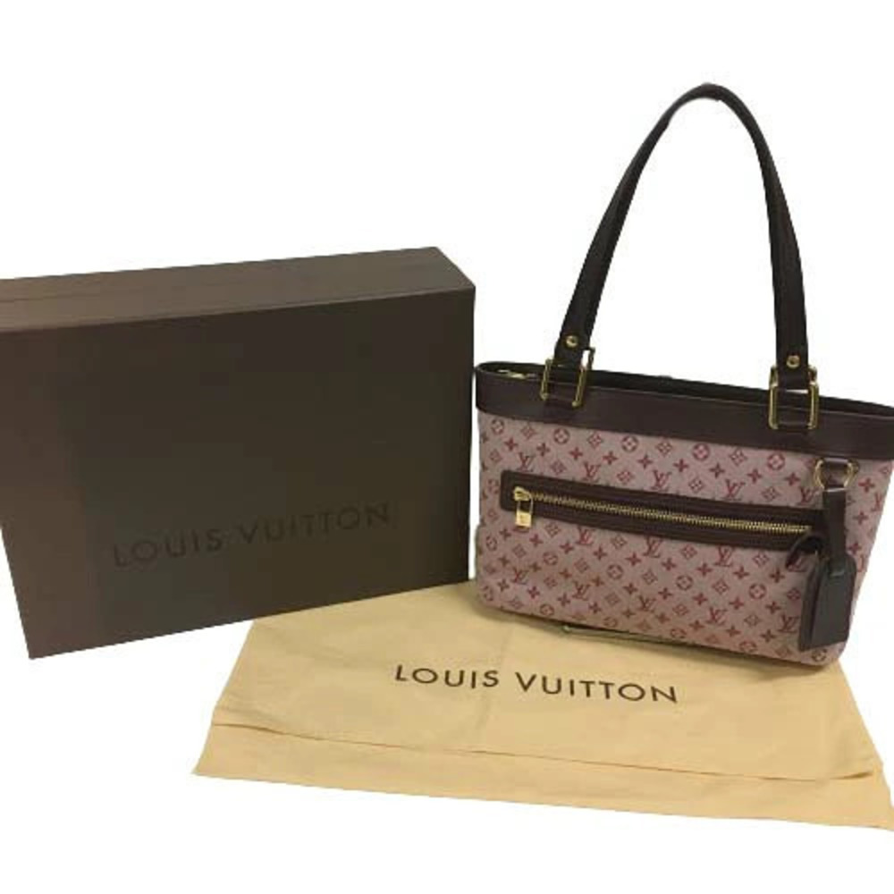 Louis Vuitton Red Handbag Red Cherry Bag Pink Tote Lucille Cerise